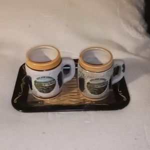 Very beautiful Lincoln's birthplace Kentucky souvenir trays Lancaster PA